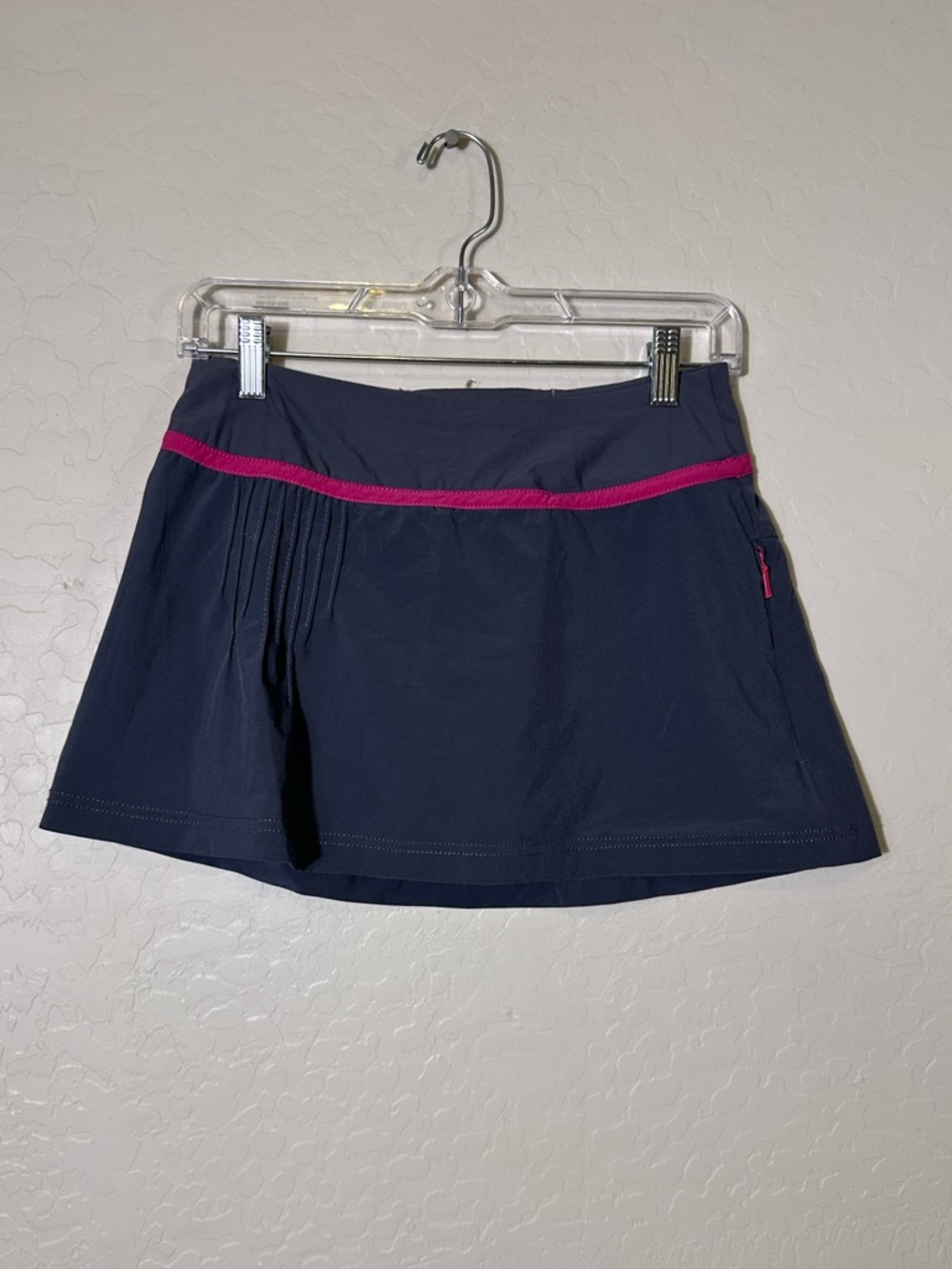 Title Nine Navy Skort with Hot Pink Waistband